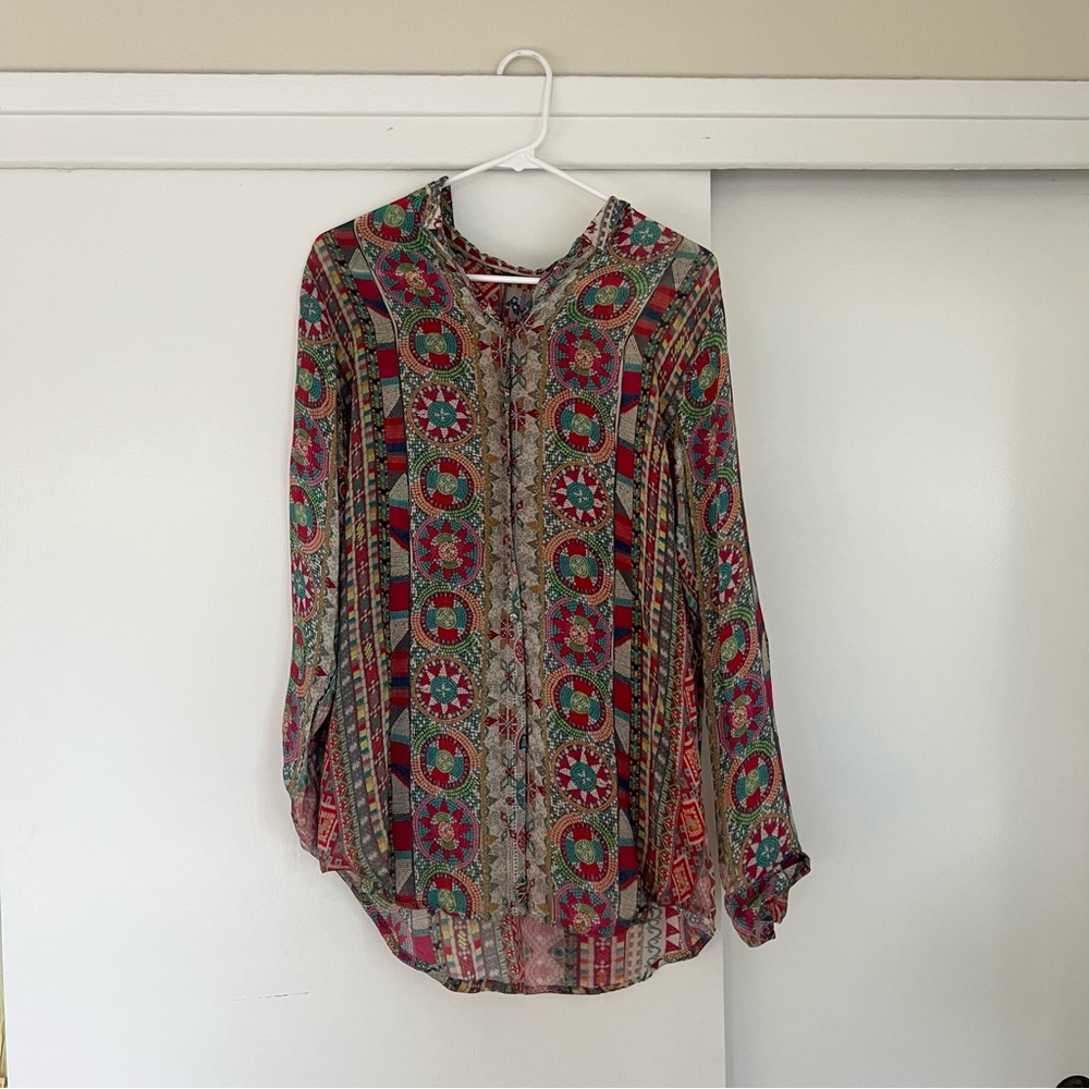 Johnny Was Bead Patterned Top